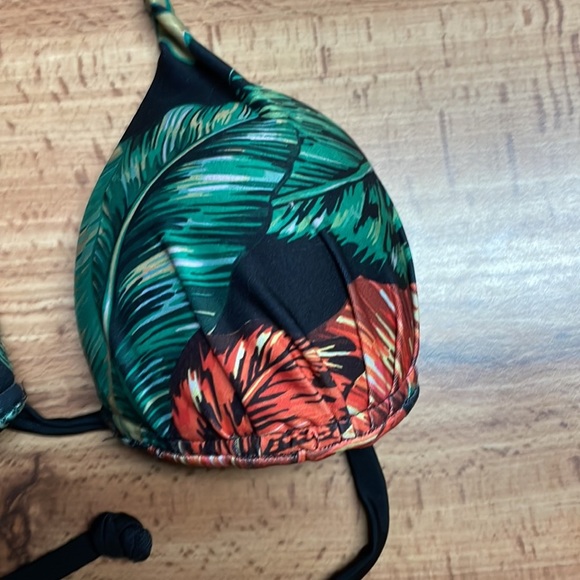 Botanical Tree Leaf Bikini Top - Picture 3 of 5